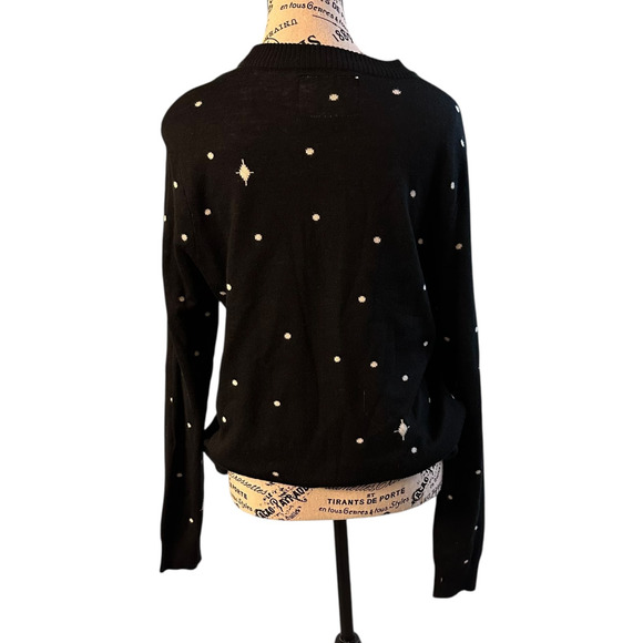 Tipsey Elves SANTA UNICORN UGLY CHRISTMAS SWEATER SZ Medium - Picture 5 of 9